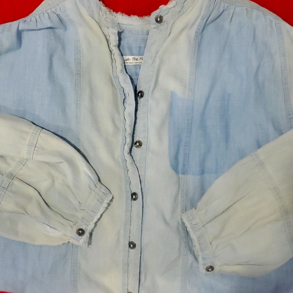 We the free oversized button up shirt